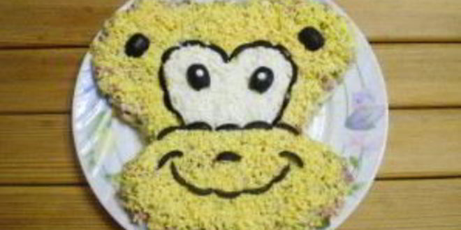 Рецепт салата обезьянка оливье