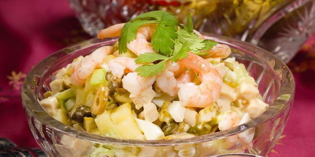 Как приготовить салат оливье с острым майонезом