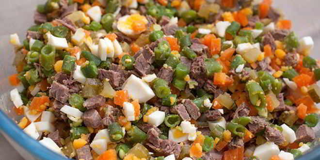 Рецепт салата оливье по дюкану