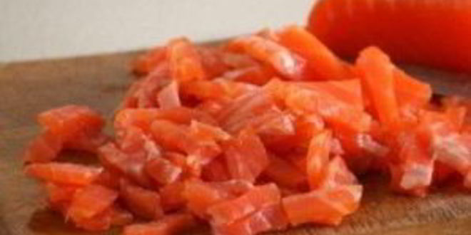 Рецепт салата оливье с семгой