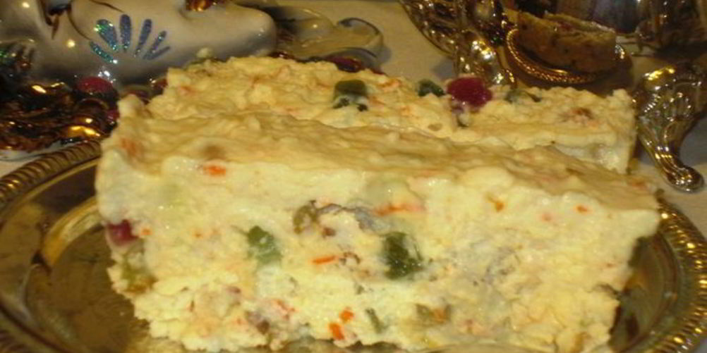 Как приготовить сладкий десерт оливье с маскарпоне