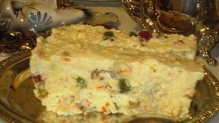 Рецепт Сладкого десерта Оливье с маскарпоне