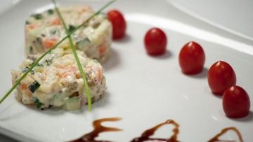 Рецепт Вегетарианского салата Оливье