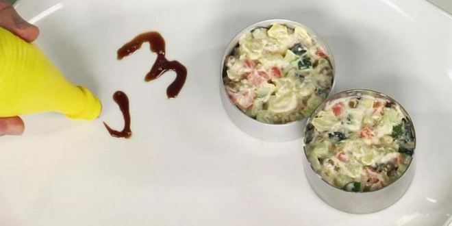 Рецепт вегетарианского салата оливье