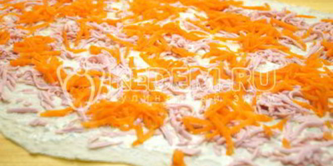 Рецепт закуски оливье-рулет