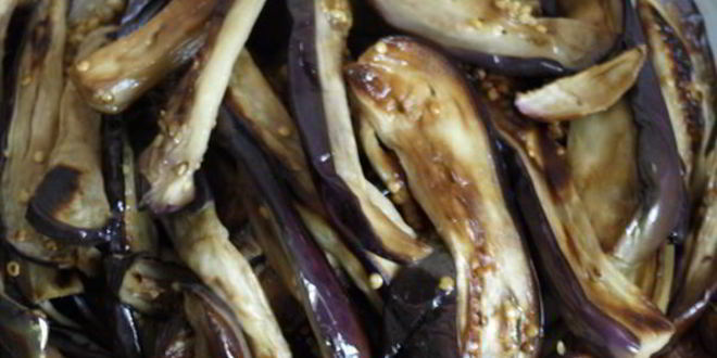 Рецепт овощного салата с баклажанами по-корейски