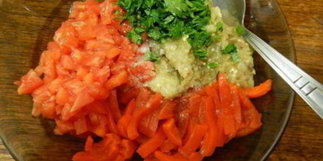 Рецепт салата из баклажан