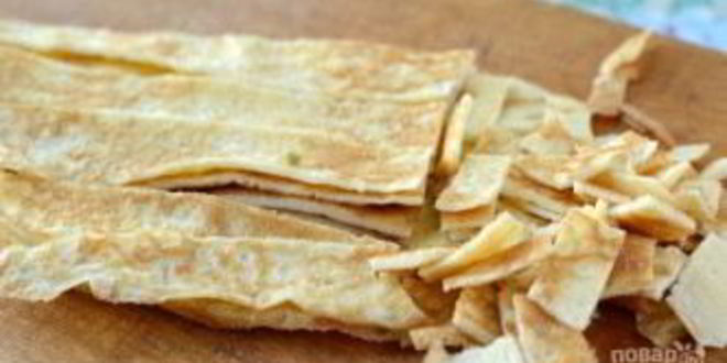 Рецепт салата из блинов