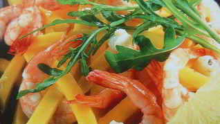 Рецепт Салата из манго с перцем