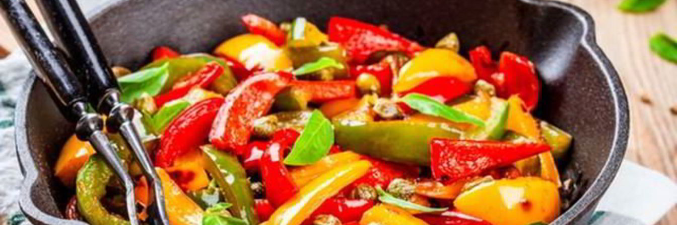 Рецепт Салата из печеных перцев