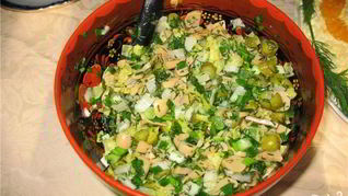 Рецепт Салата из подберезовиков