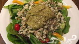 Рецепт Салата из рыбы и авокадо