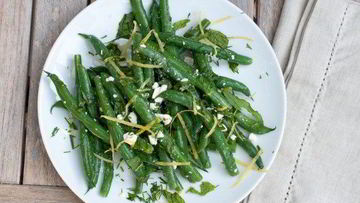 Рецепт Салата из спаржевой фасоли