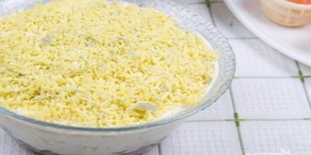 Как приготовить мимозу без моркови и картошки