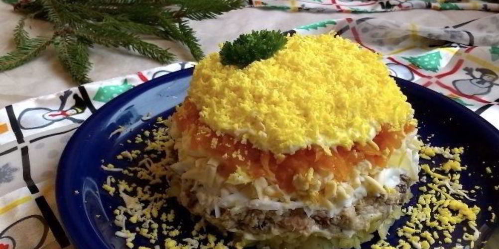 Как приготовить мимозу с картошкой