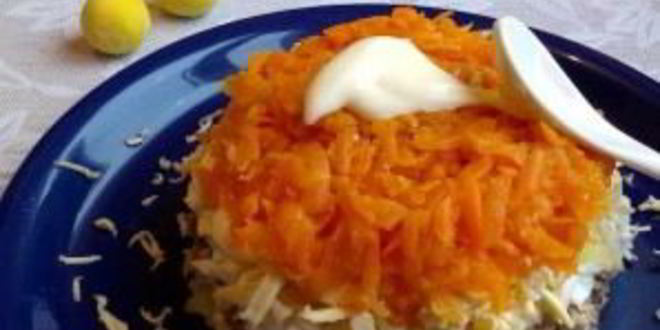 Рецепт мимозы с картошкой