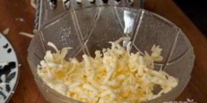 Рецепт мимозы с крабовыми палочками и яблоком