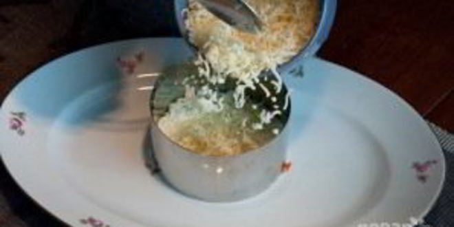 Рецепт мимозы с крабовыми палочками и яблоком