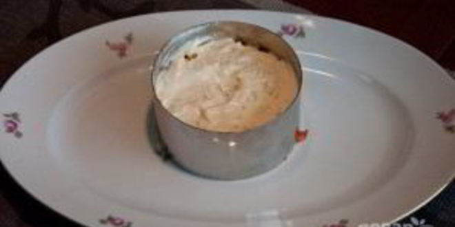 Рецепт мимозы с крабовыми палочками и яблоком