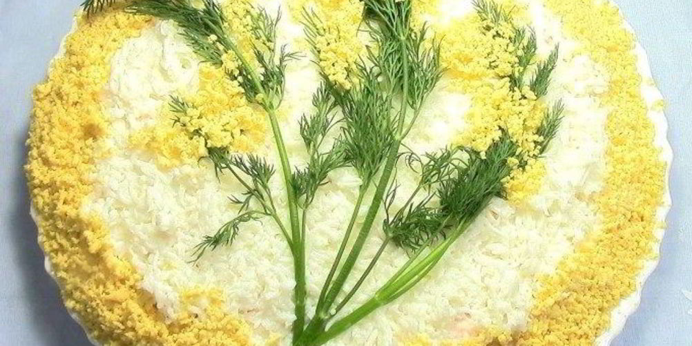 Как приготовить мимозу с плавленым сыром