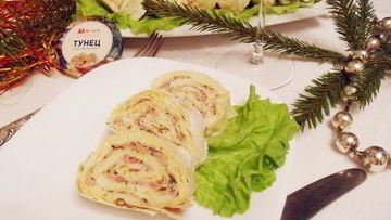 Рецепт Мимозы в лаваше