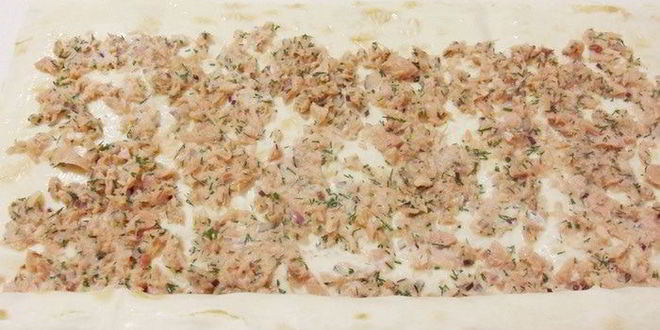 Рецепт мимозы в лаваше