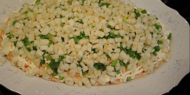 Рецепт рыбного салата мимоза