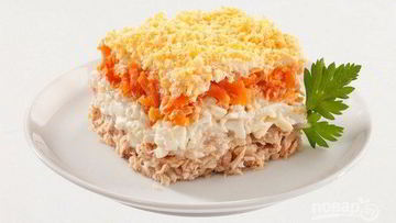 Рецепт Салата Мимоза без картошки