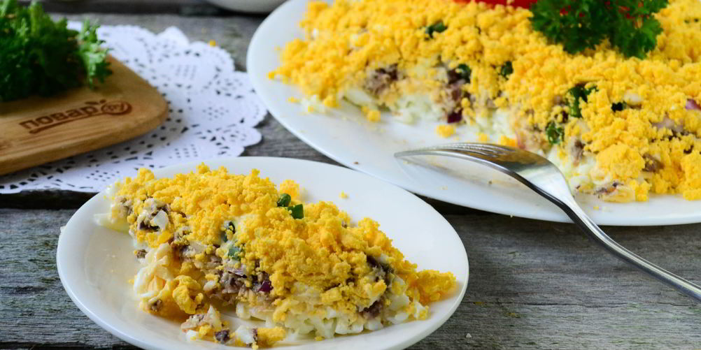 Как приготовить салат мимоза классический слоеный