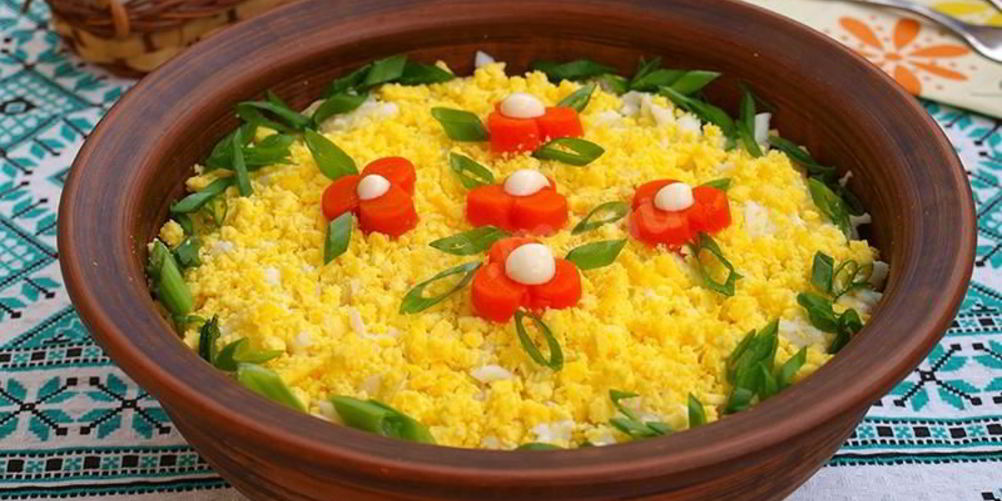 Как приготовить салат мимоза с горбушей классический