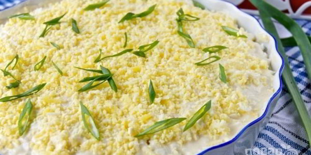 Как приготовить салат мимоза с горбушей консервированной