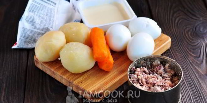 Рецепт салата мимоза с картошкой