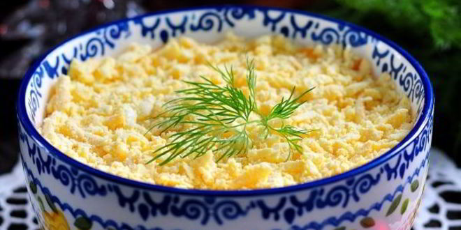 Рецепт салата мимоза с картошкой