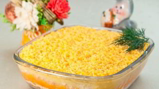 Рецепт Салата Мимоза с плавленым сыром