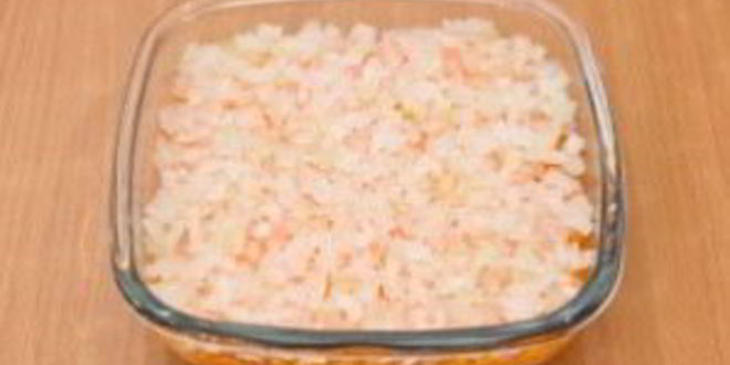 Рецепт салата мимоза с плавленым сыром