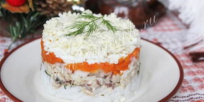 Рецепт салата мимоза с рисом