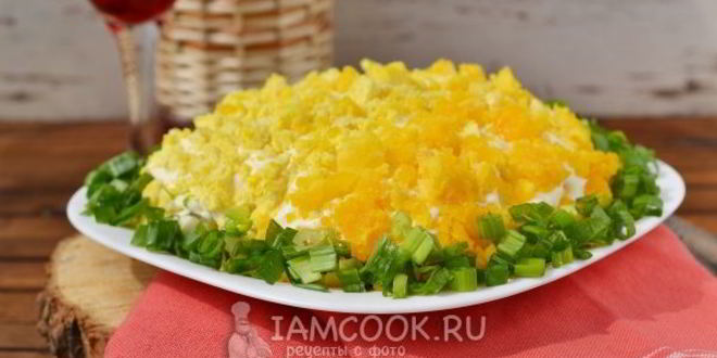 Рецепт салата мимоза с сардиной