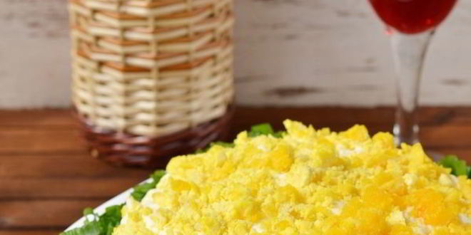 Рецепт салата мимоза с сардиной