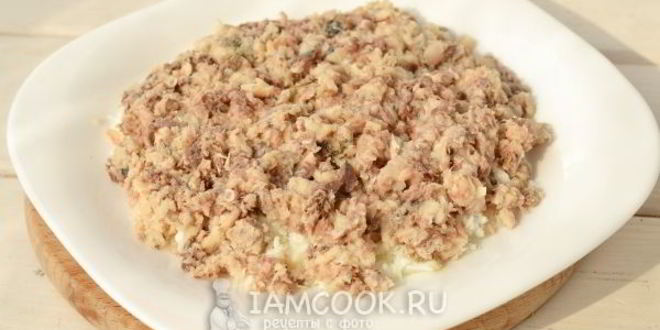 Рецепт салата мимоза с сардиной