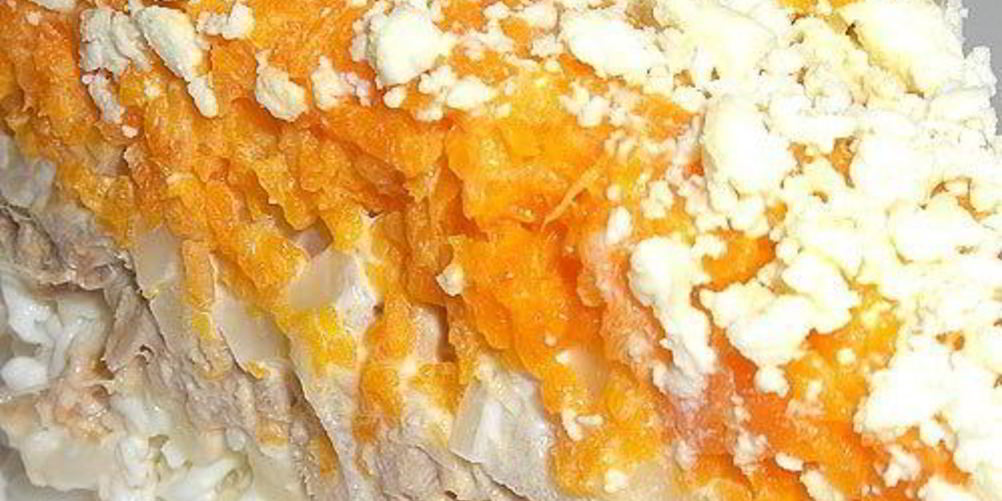 Как приготовить салат мимоза с сыром и яблоками