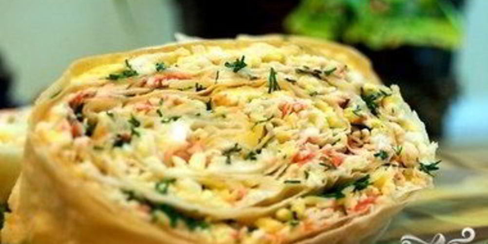 Как приготовить салат мимоза в лаваше