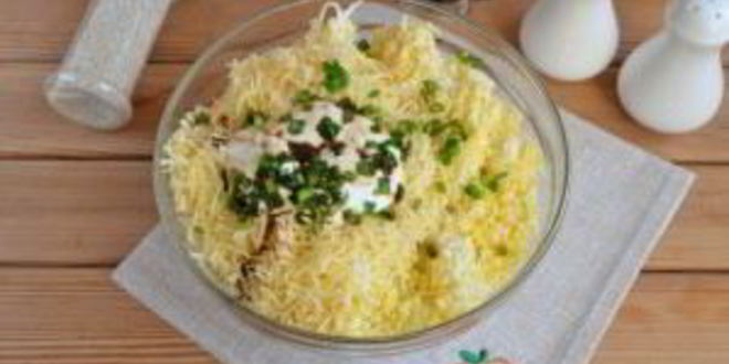 Рецепт салатных шариков мимоза