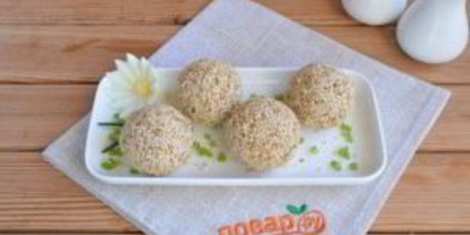 Рецепт салатных шариков мимоза