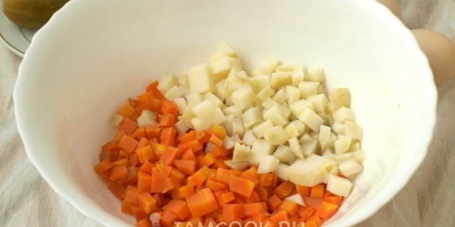 Рецепт салата московского классического