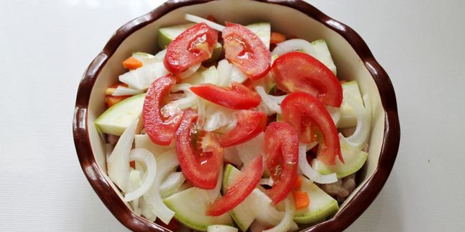 Рецепт мяса свинина под шубой в духовке