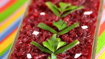 Рецепт Постного салата Селедка под шубой