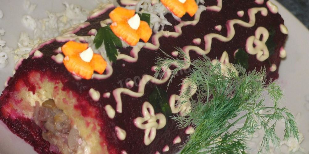 Как приготовить рулет сельдь под шубой с мягким сыром