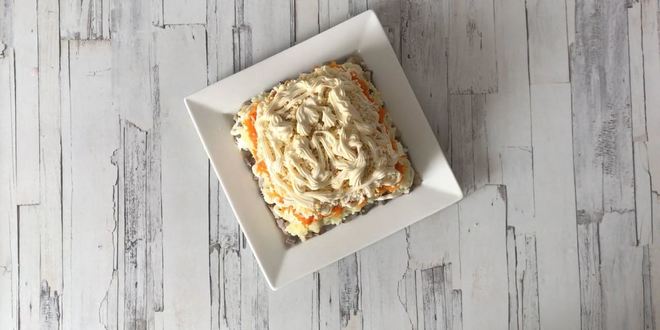 Рецепт салата рыба под шубой