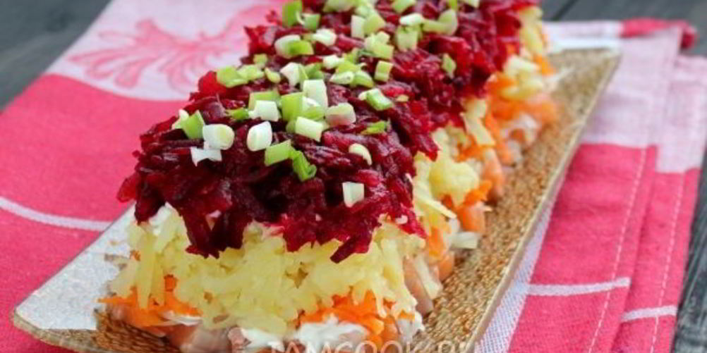 Как приготовить салат семга под шубой