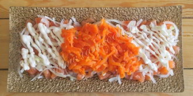 Рецепт салата семга под шубой